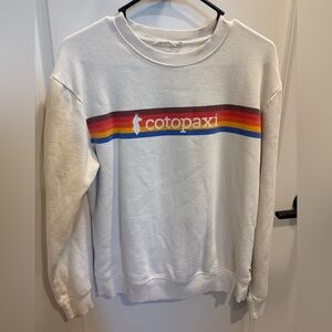 Cotopaxi White Sweatshirt 🌈